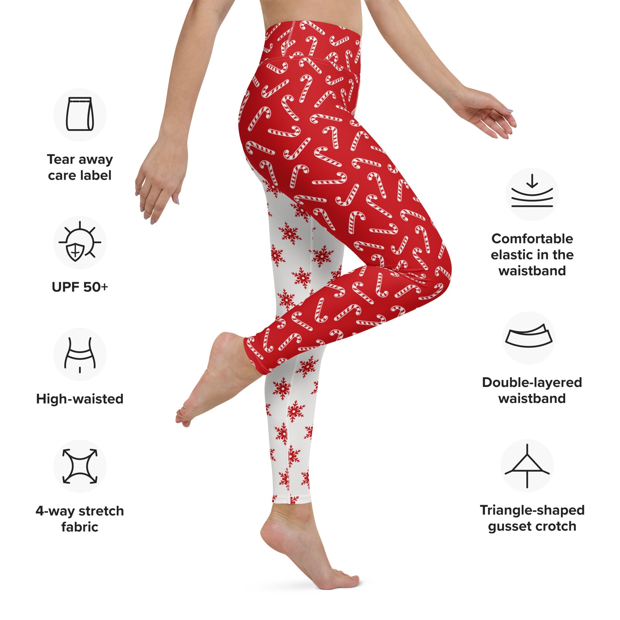 Two Patterned Christmas Yoga Leggings