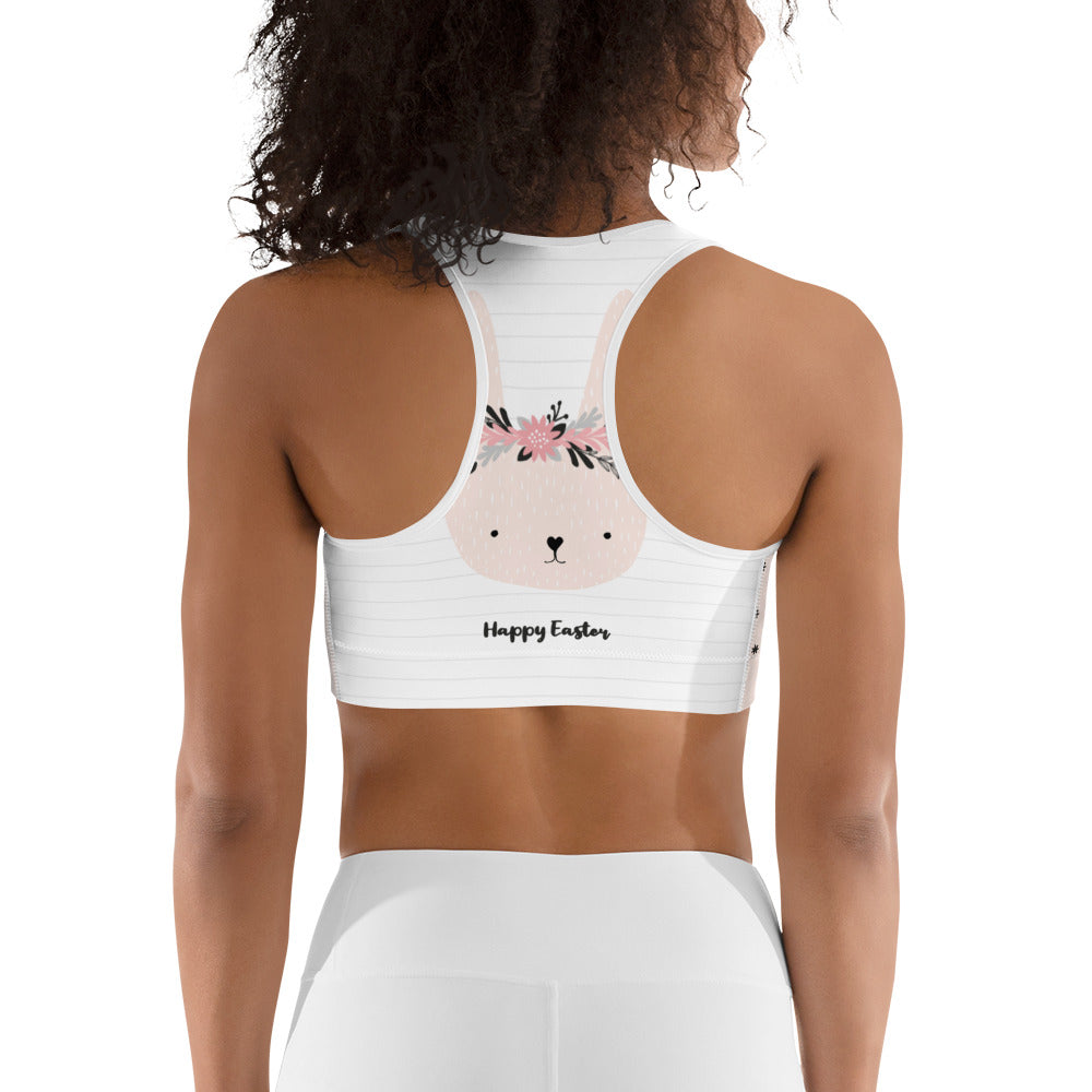 Two-Patterned Easter Sports Bra