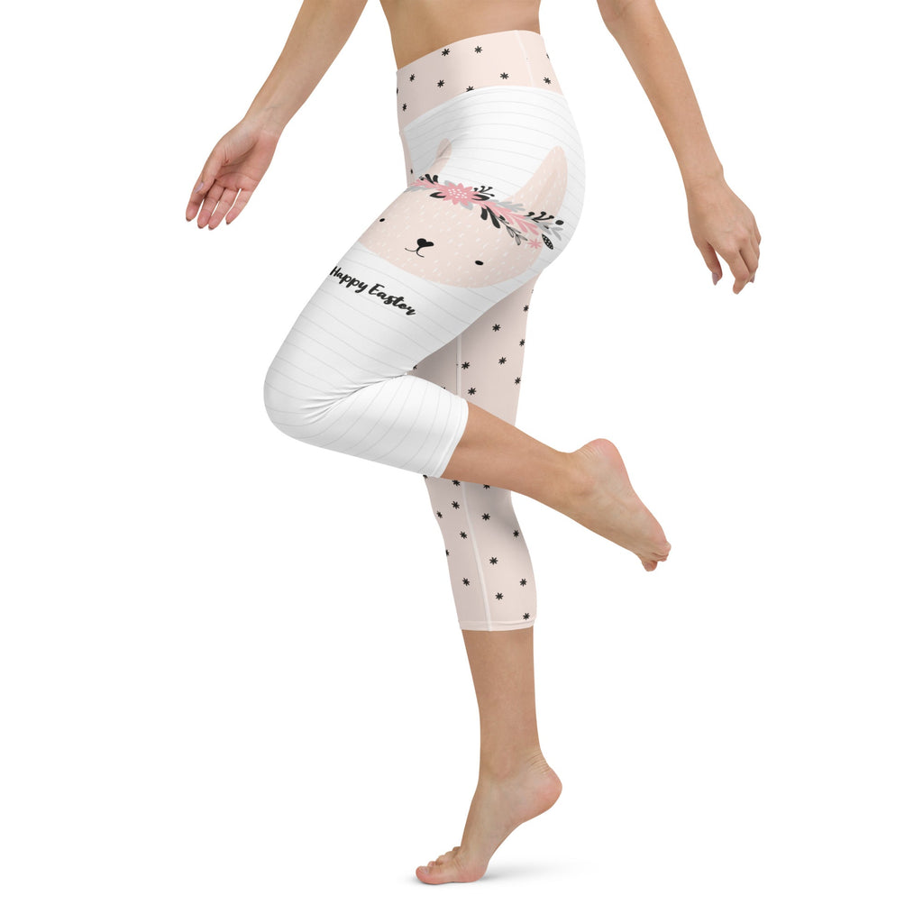 Two-Patterned Easter Yoga Capris