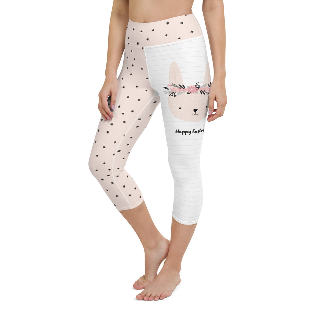 Two-Patterned Easter Yoga Capris