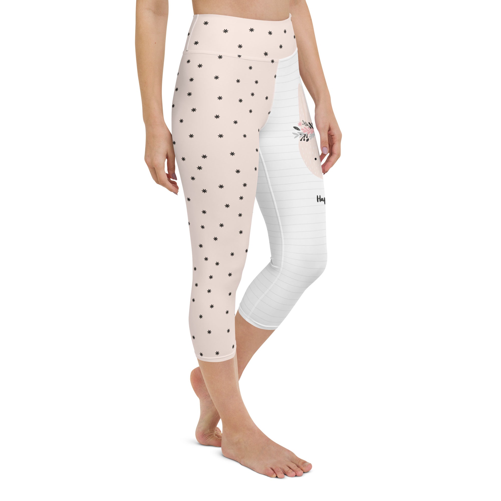 Two-Patterned Easter Yoga Capris