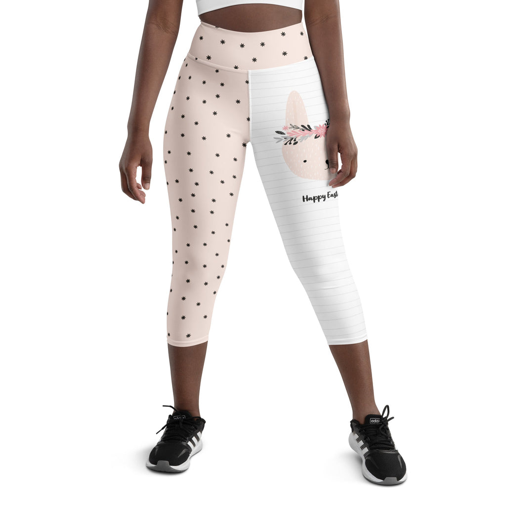Two-Patterned Easter Yoga Capris