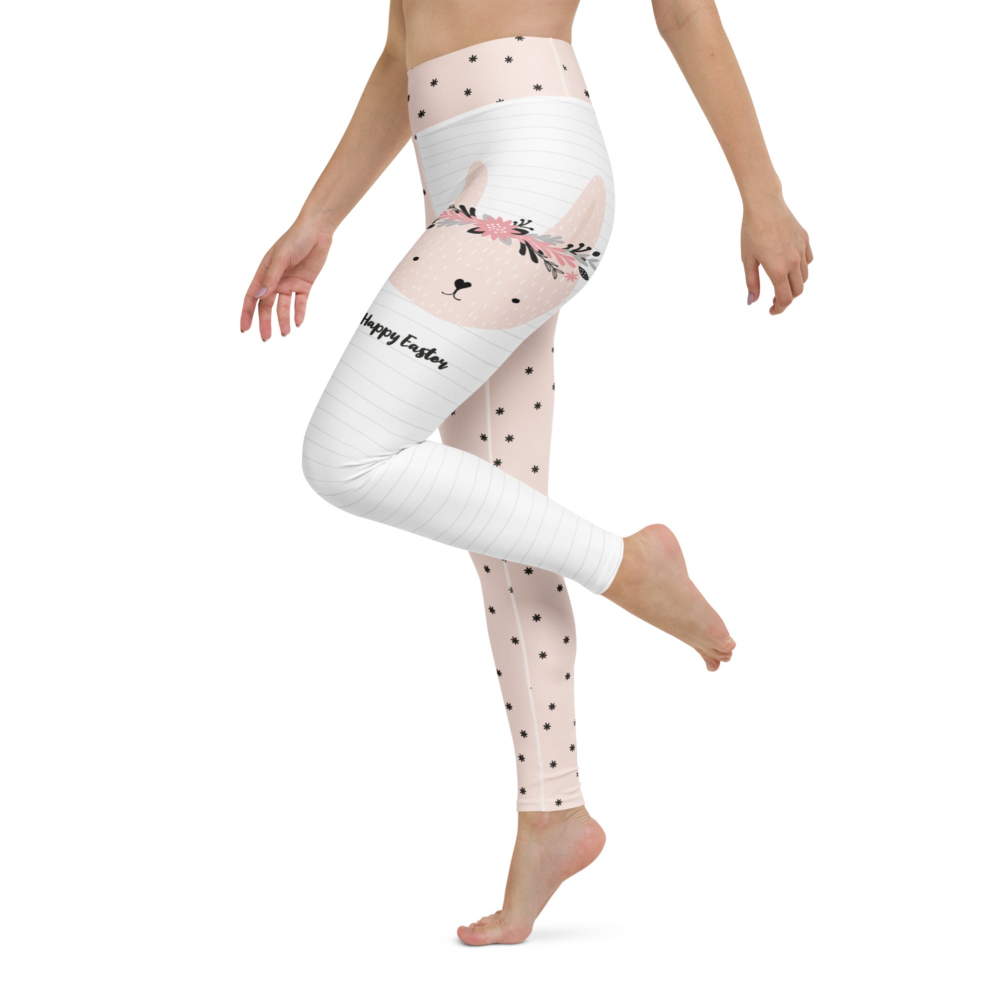 Two-Patterned Easter Yoga Leggings