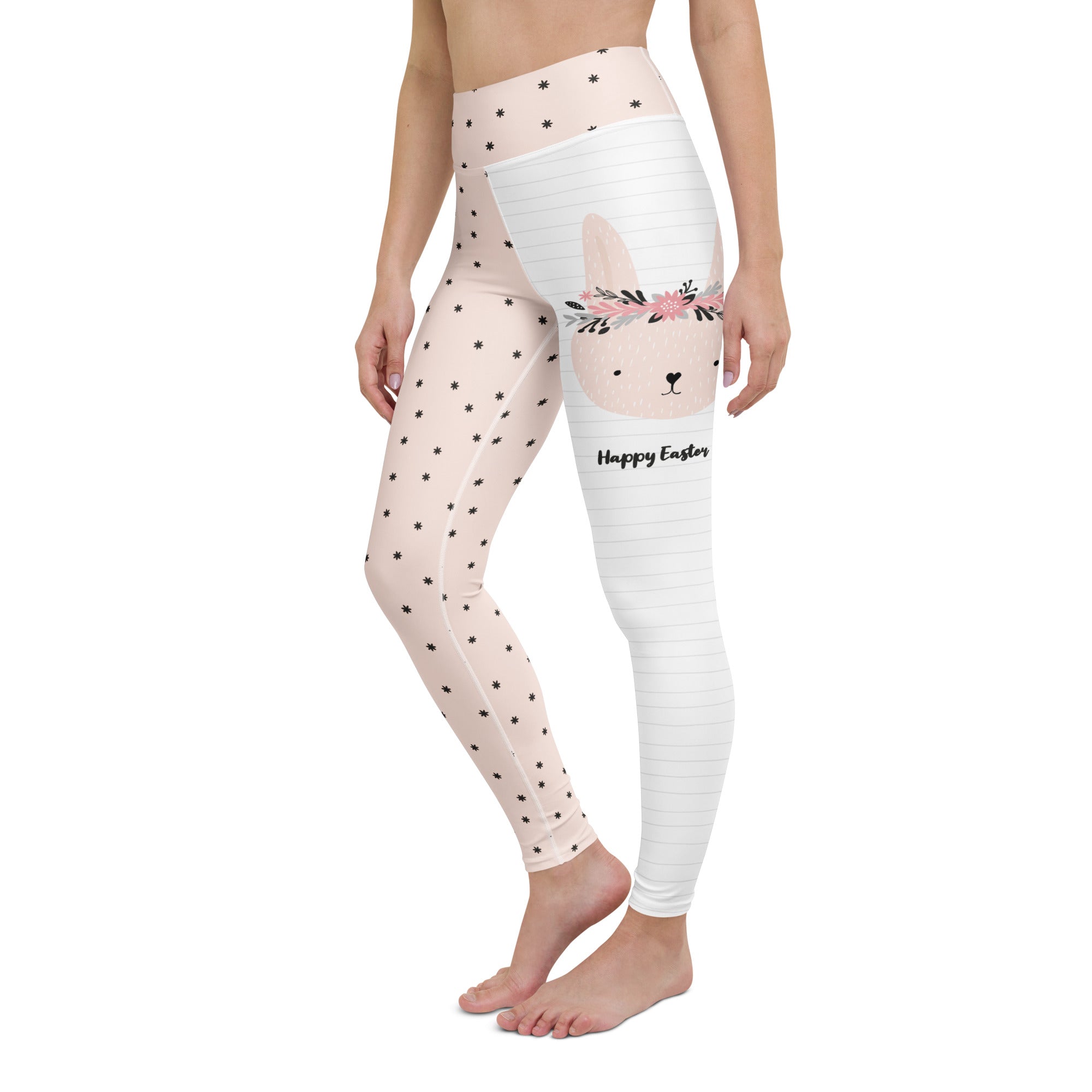 Two-Patterned Easter Yoga Leggings