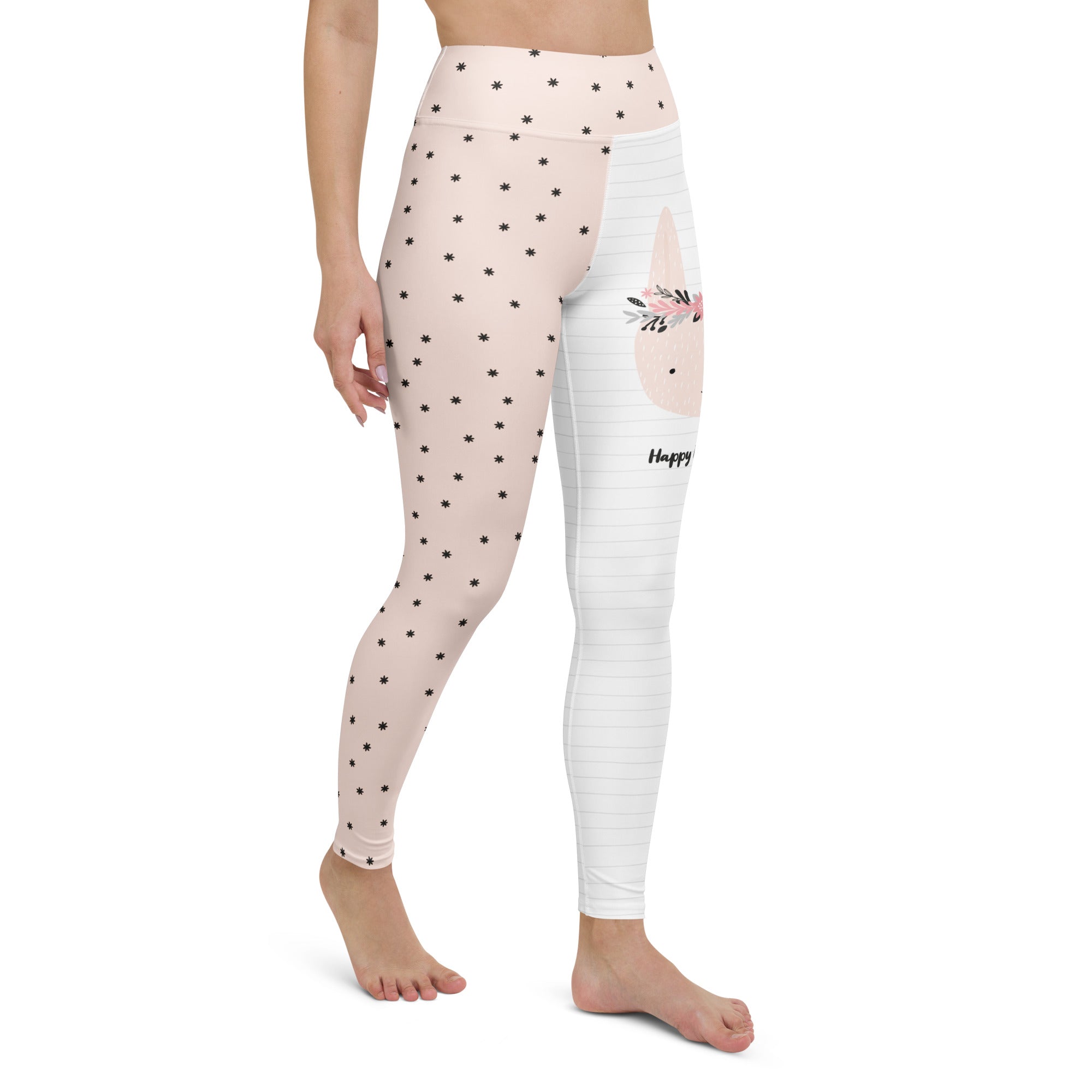 Two-Patterned Easter Yoga Leggings