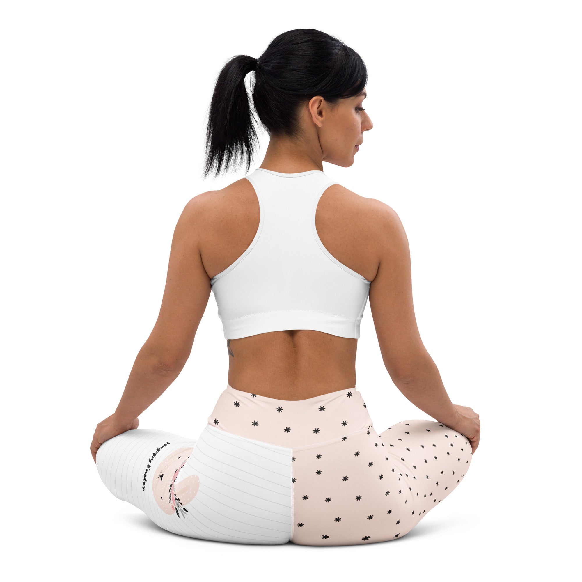 Two-Patterned Easter Yoga Leggings