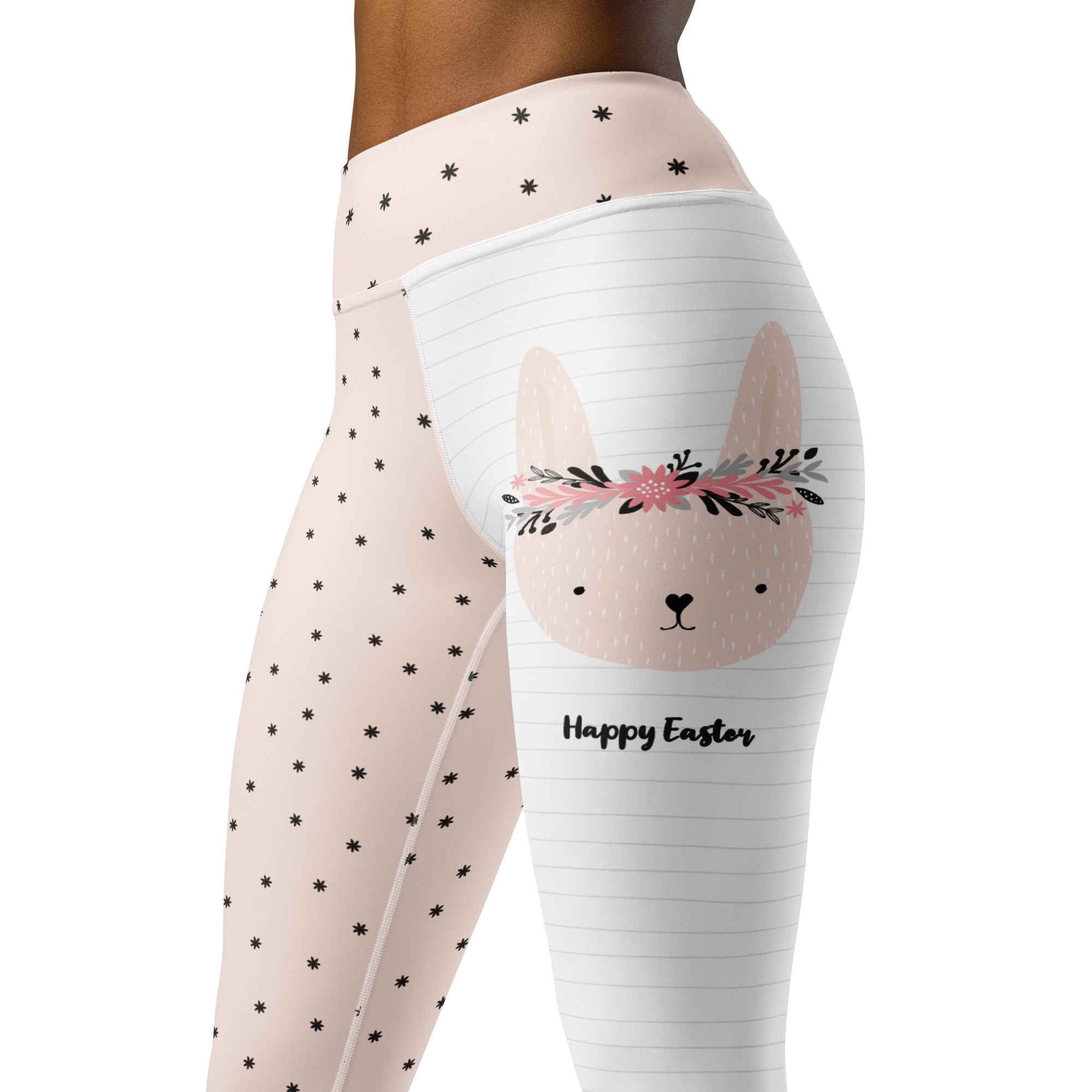 Two-Patterned Easter Yoga Leggings