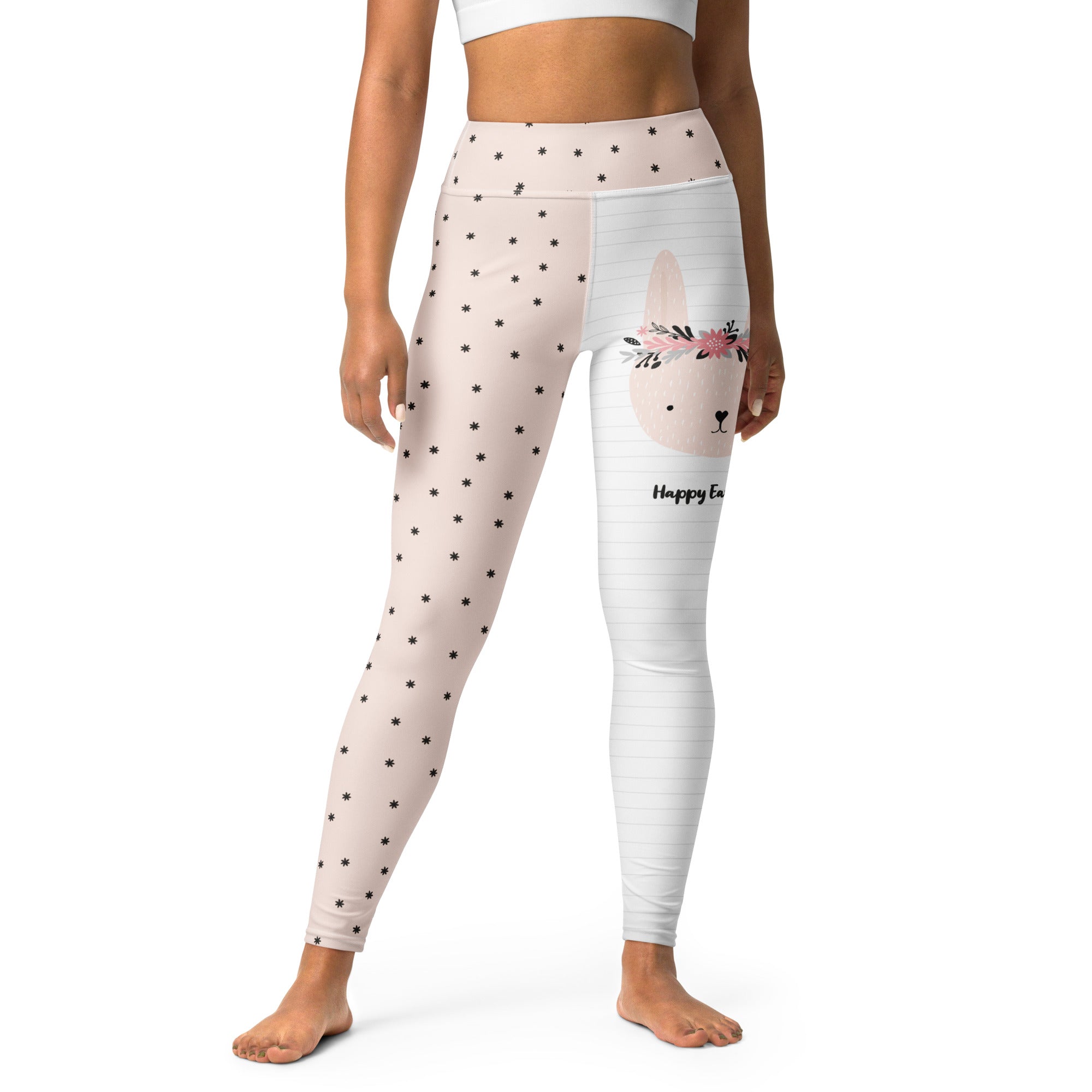 Two-Patterned Easter Yoga Leggings