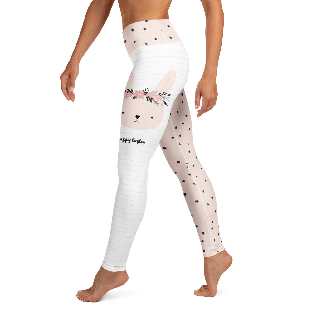 Two-Patterned Easter Yoga Leggings