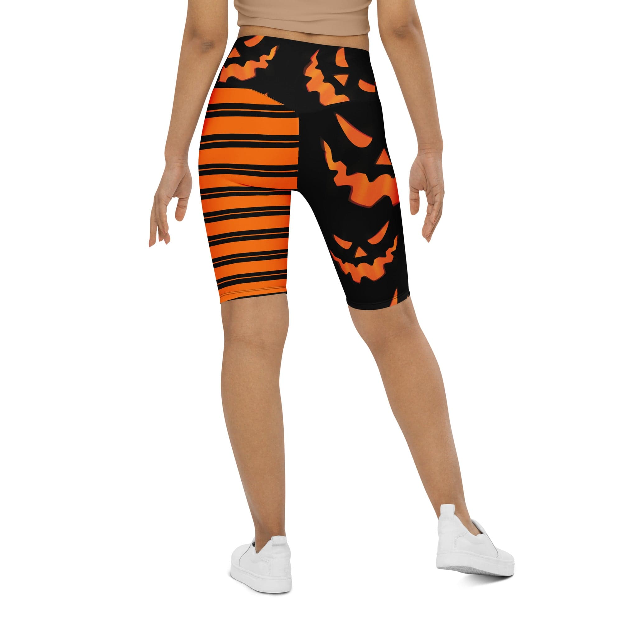Two Patterned Halloween Biker Shorts