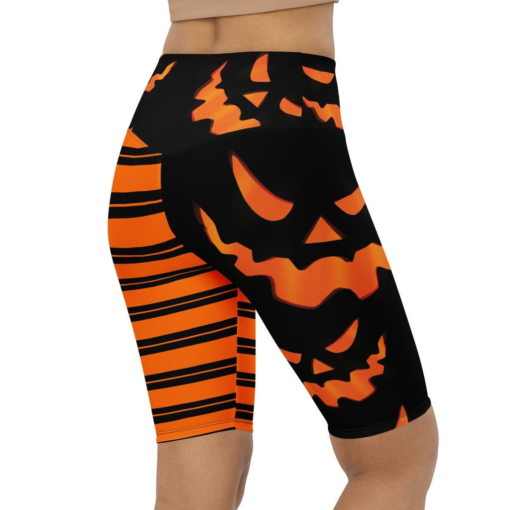 Two Patterned Halloween Biker Shorts