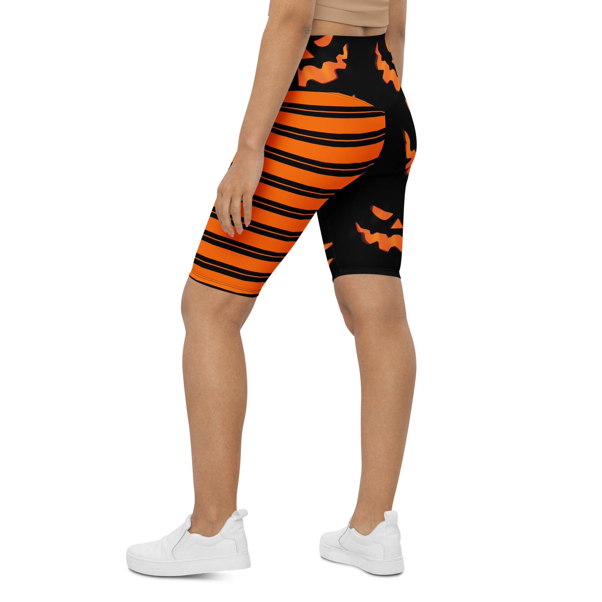 Two Patterned Halloween Biker Shorts