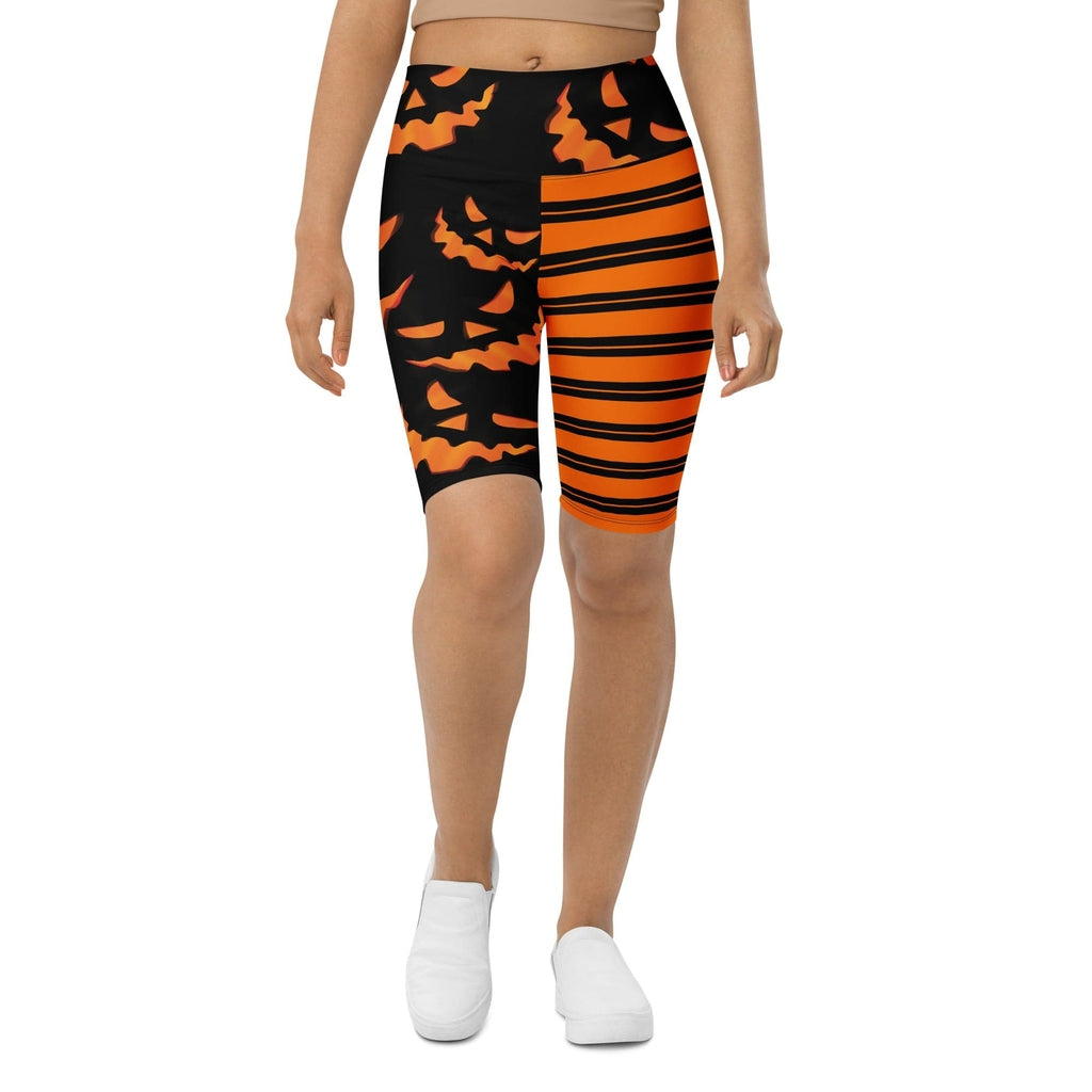 Two Patterned Halloween Biker Shorts
