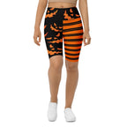 Two Patterned Halloween Biker Shorts