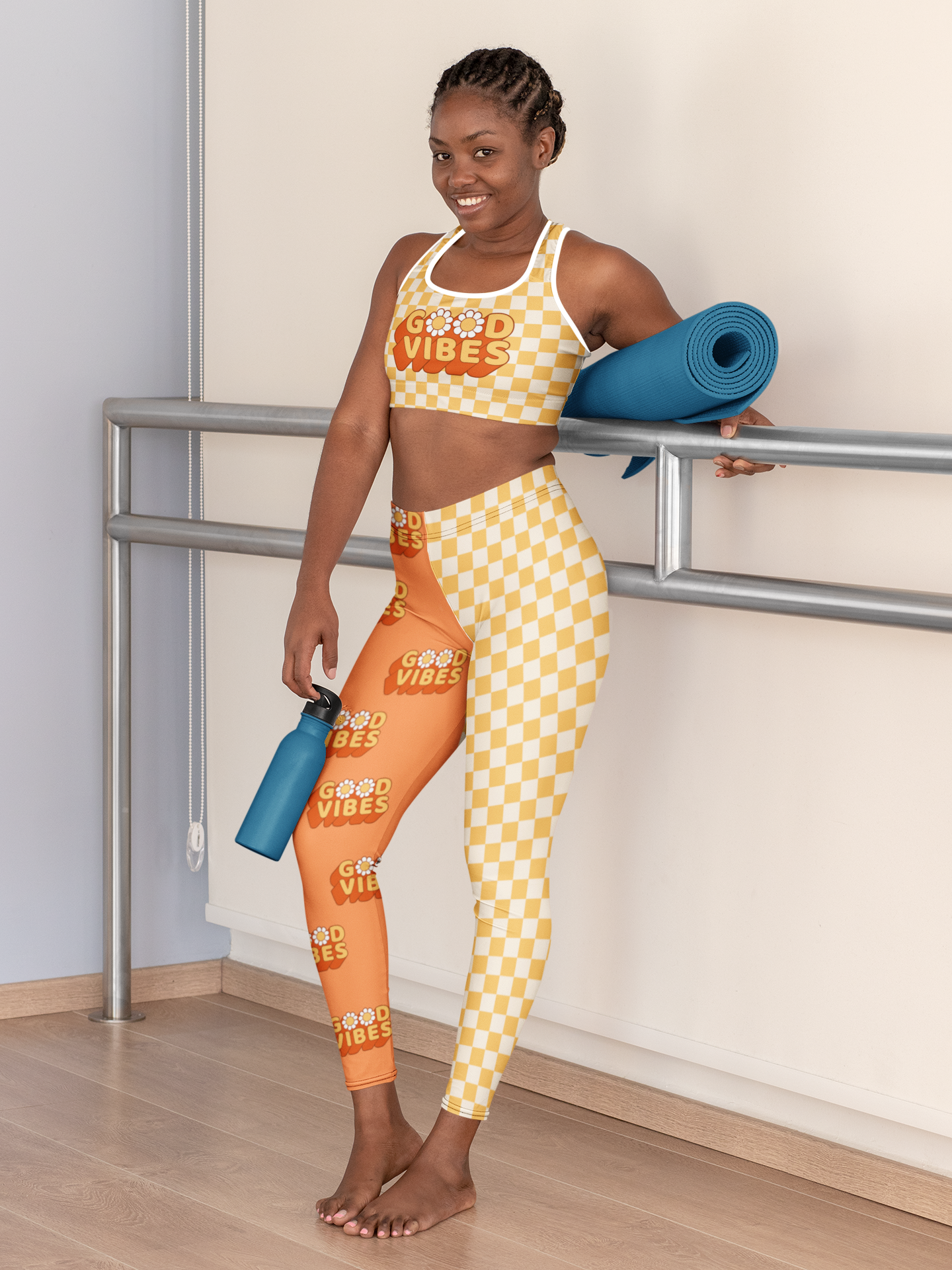 Two Patterned Hippie Sports Bra