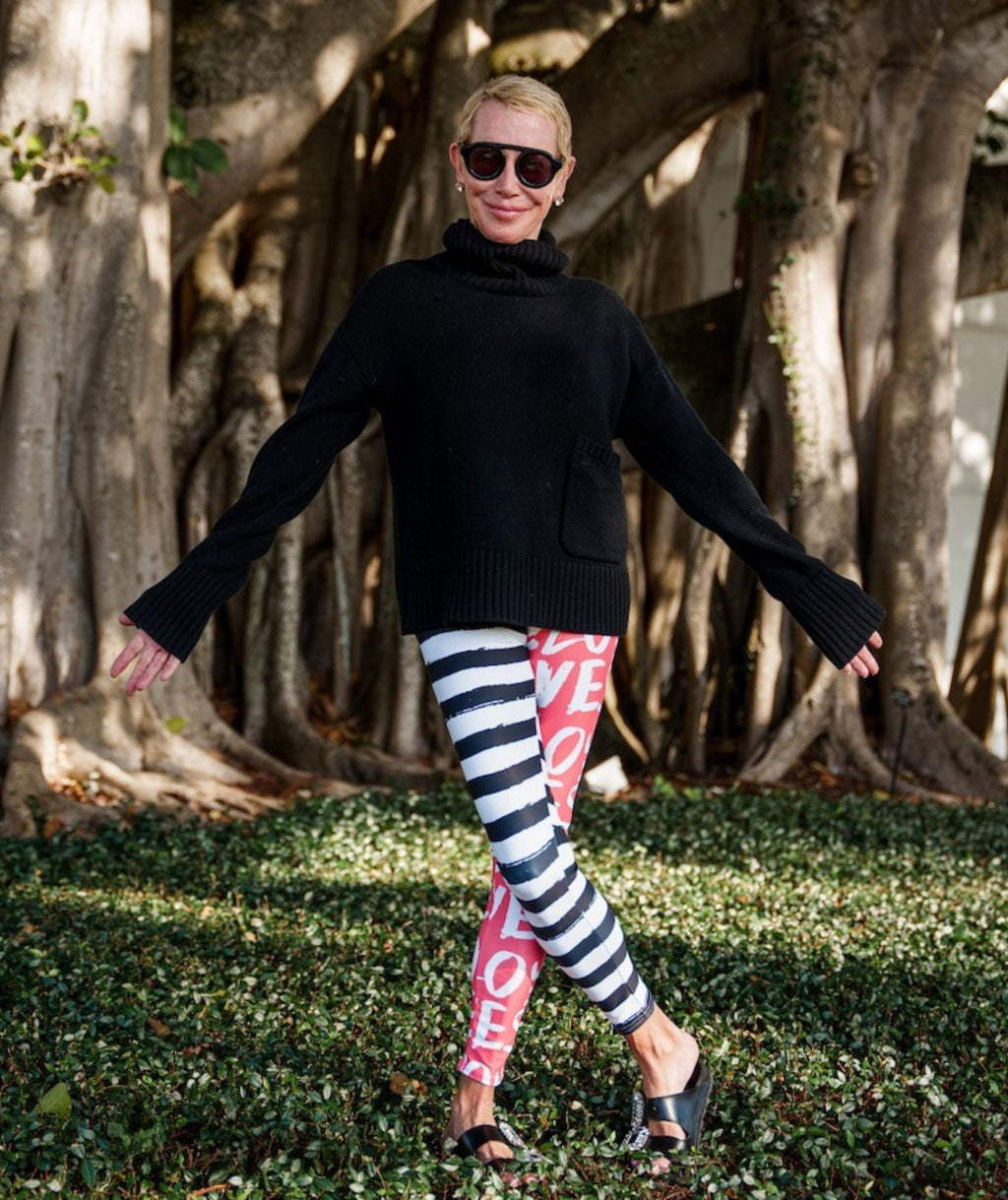 Two-Patterned Valentine's Day Leggings