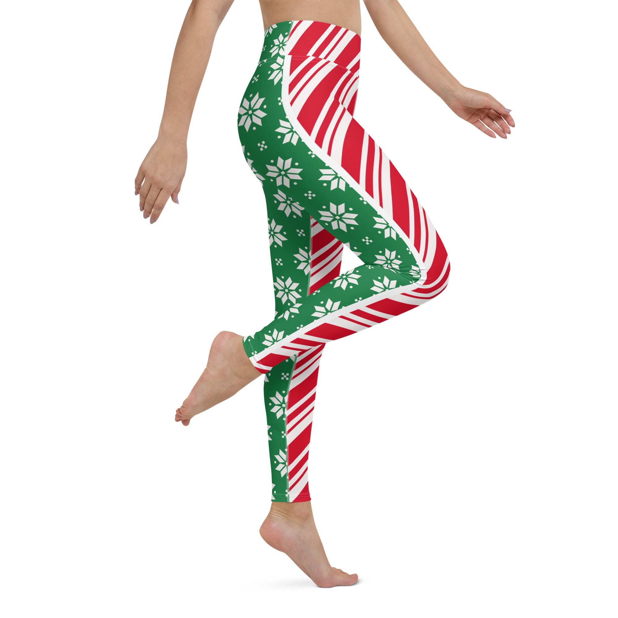 Two-Side Pattern Christmas Yoga Leggings