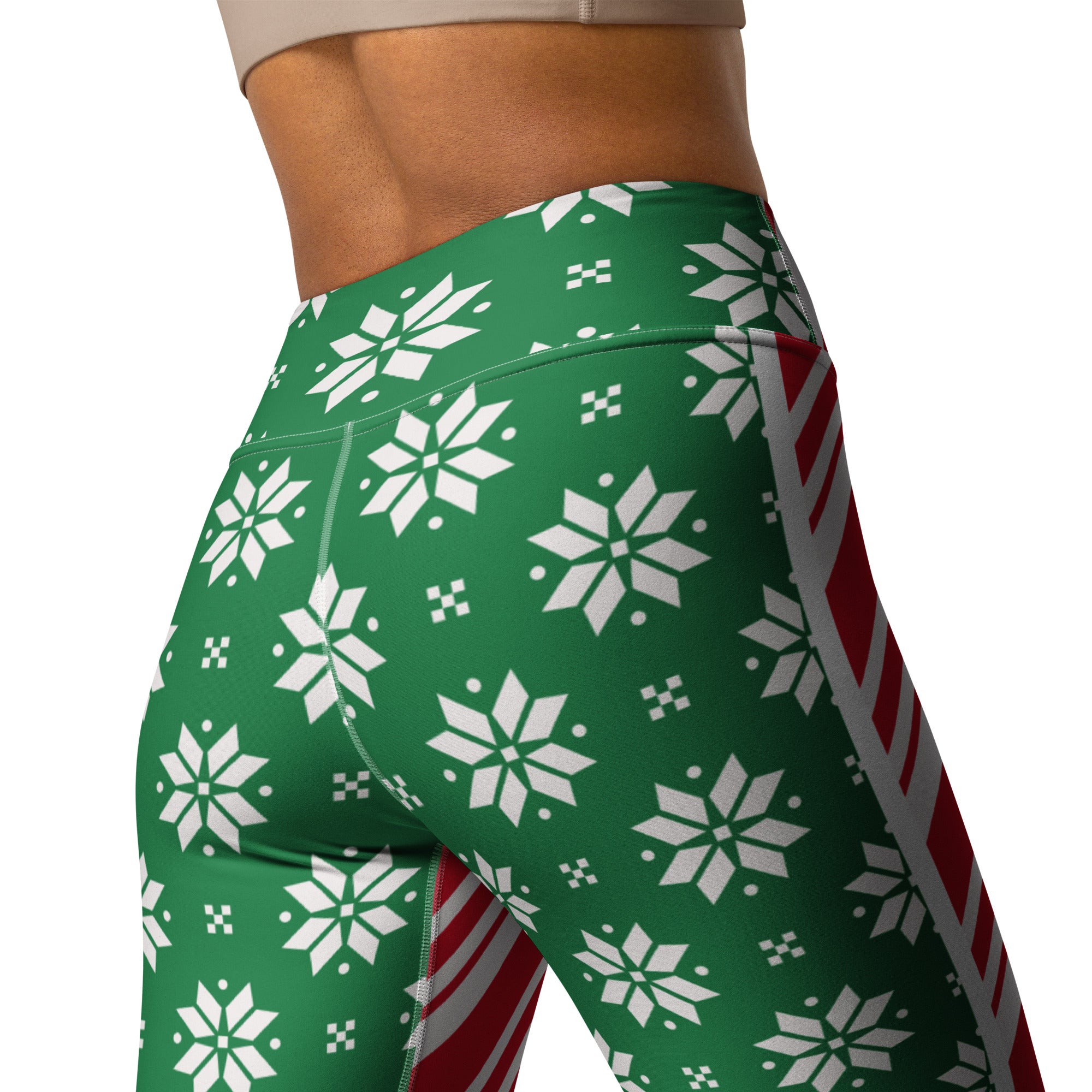 Two-Side Pattern Christmas Yoga Leggings