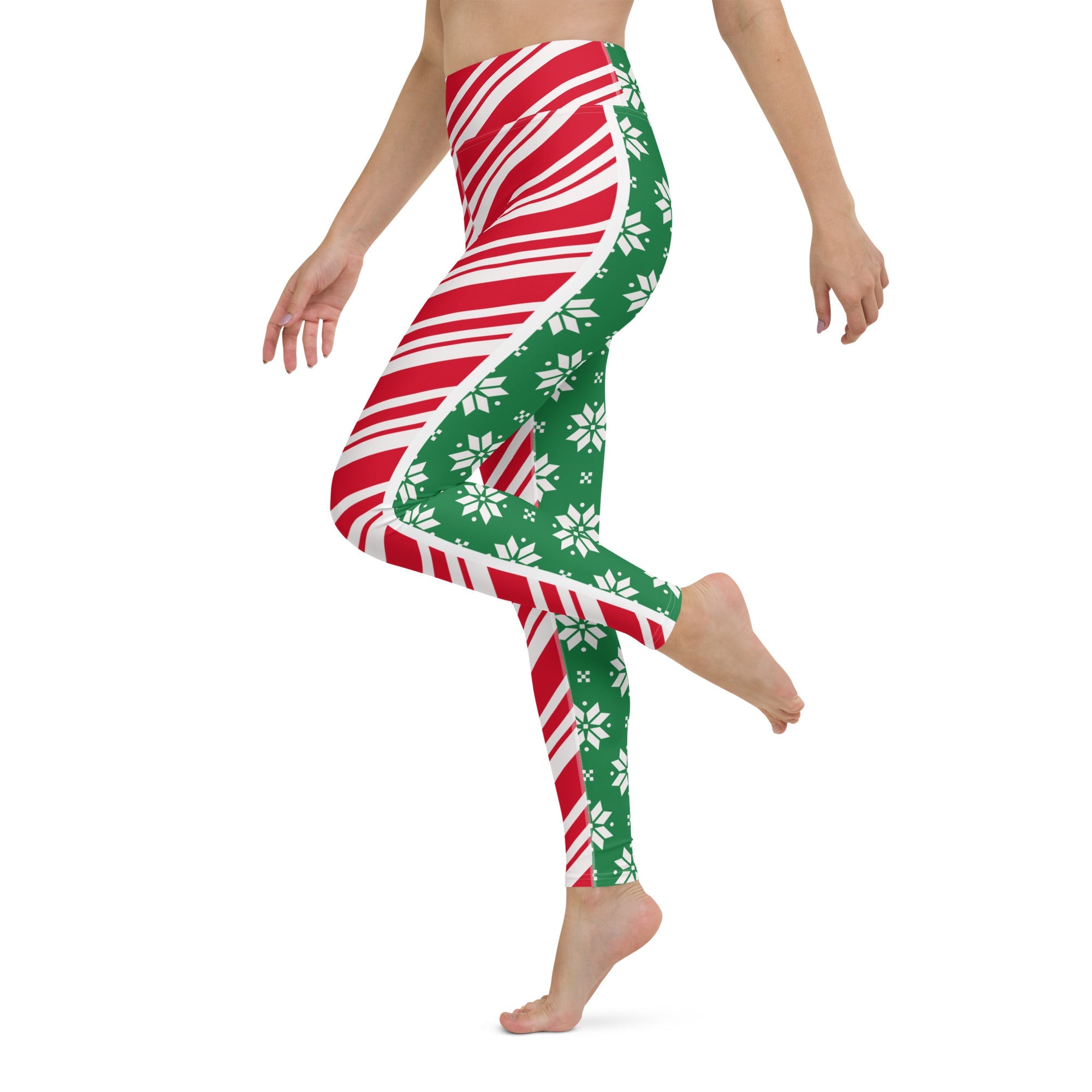 Two-Side Pattern Christmas Yoga Leggings