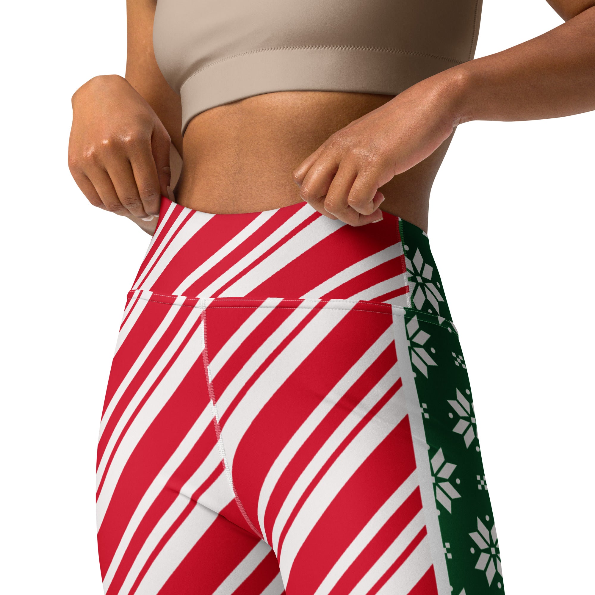 Two-Side Pattern Christmas Yoga Leggings