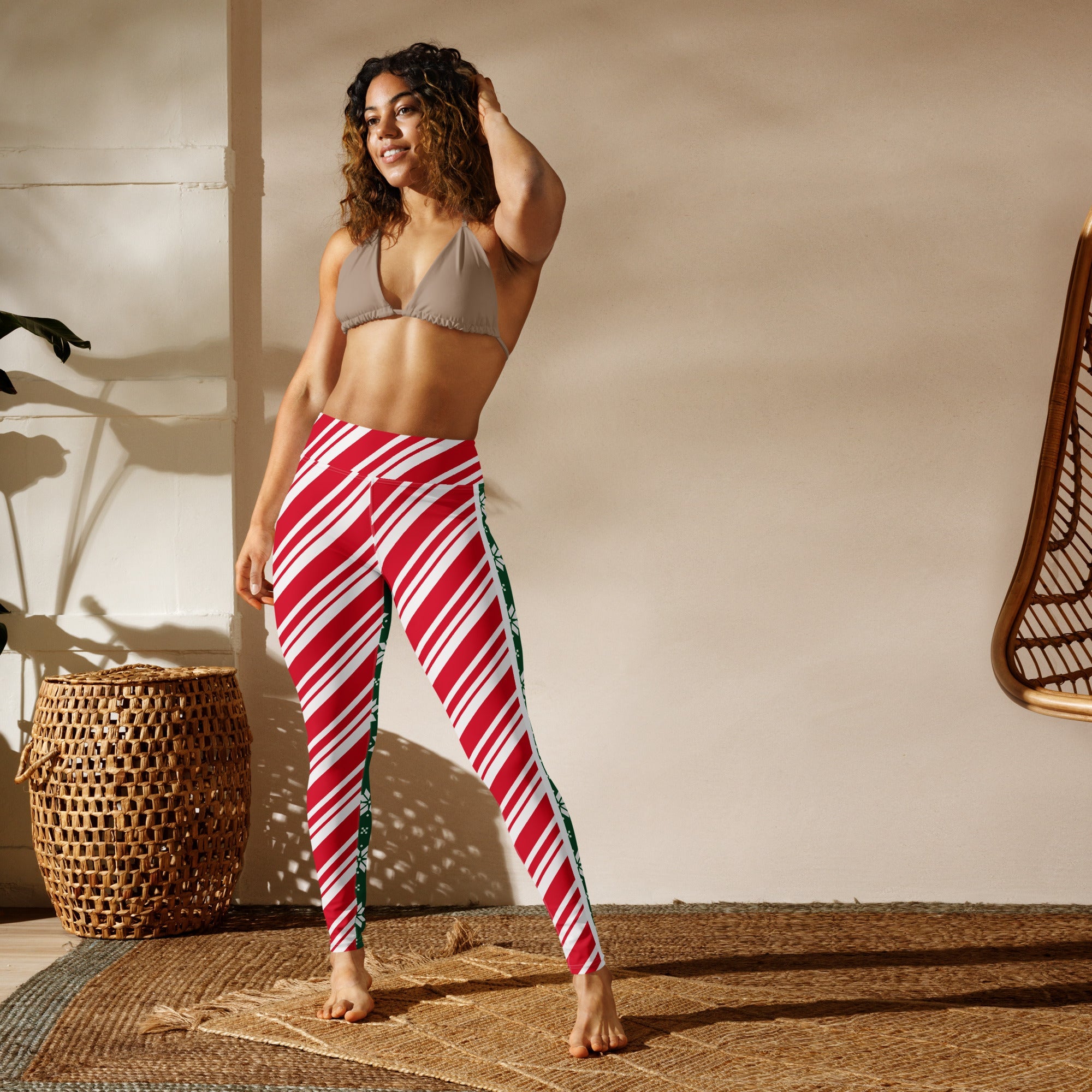 Two-Side Pattern Christmas Yoga Leggings