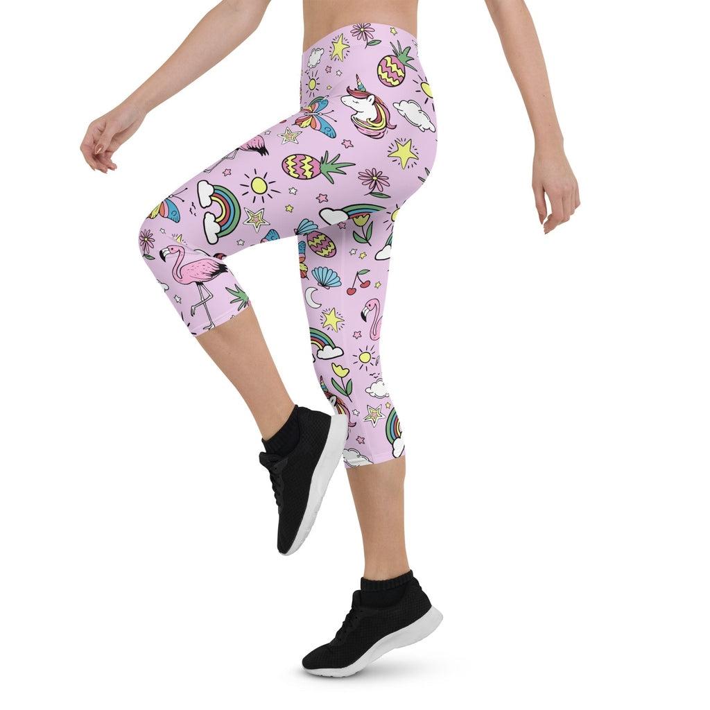 Unicorn Print Capris