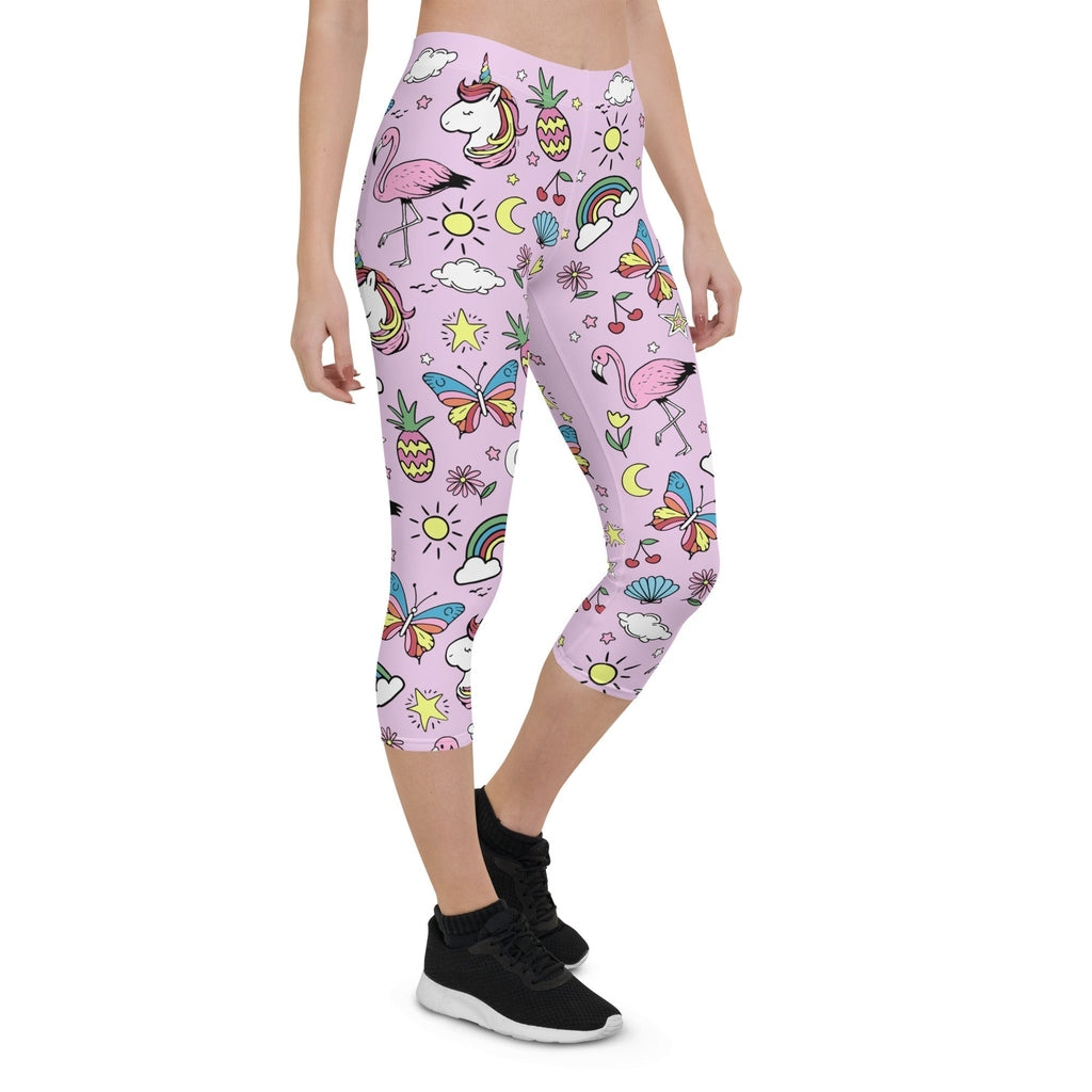 Unicorn Print Capris