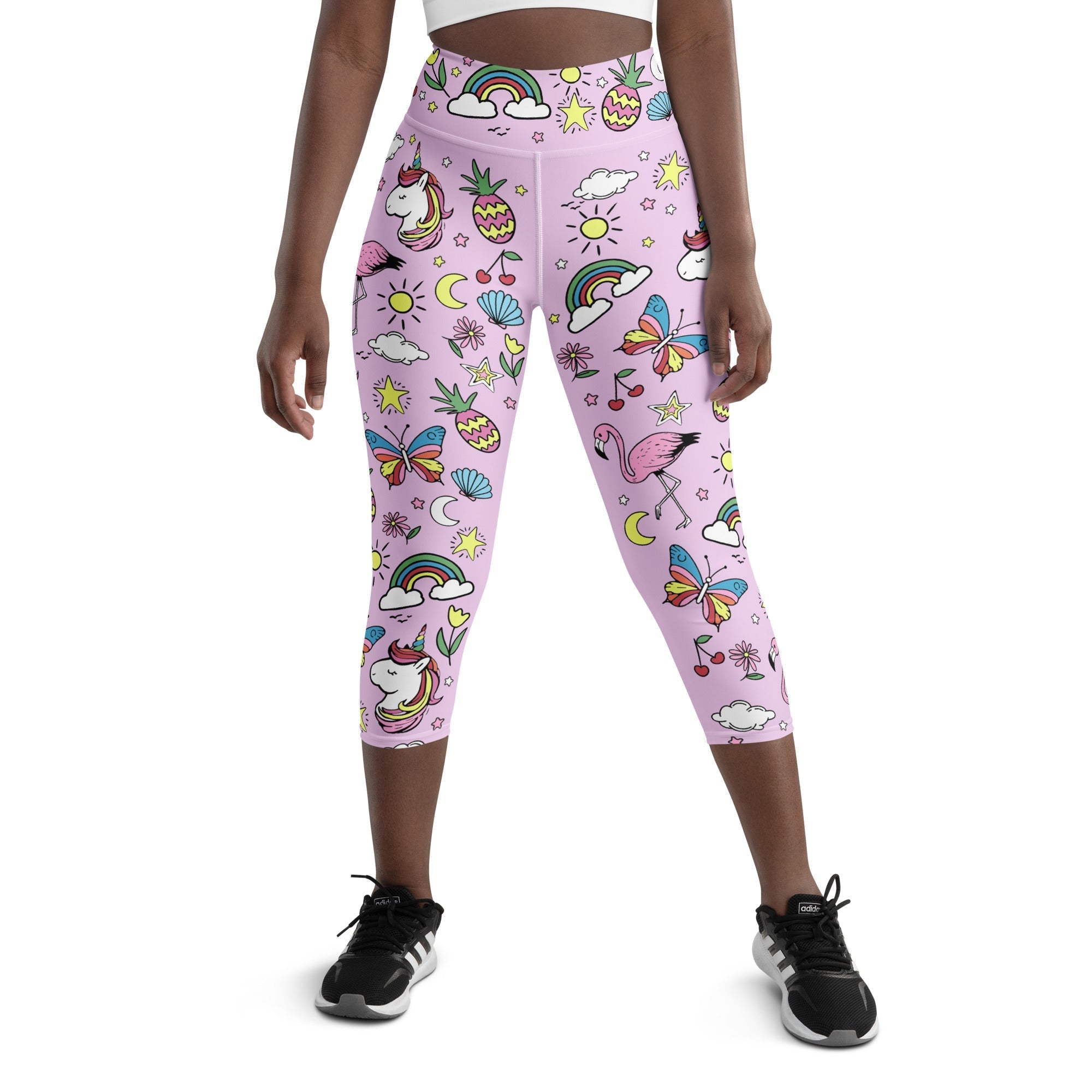 Unicorn Print Yoga Capris