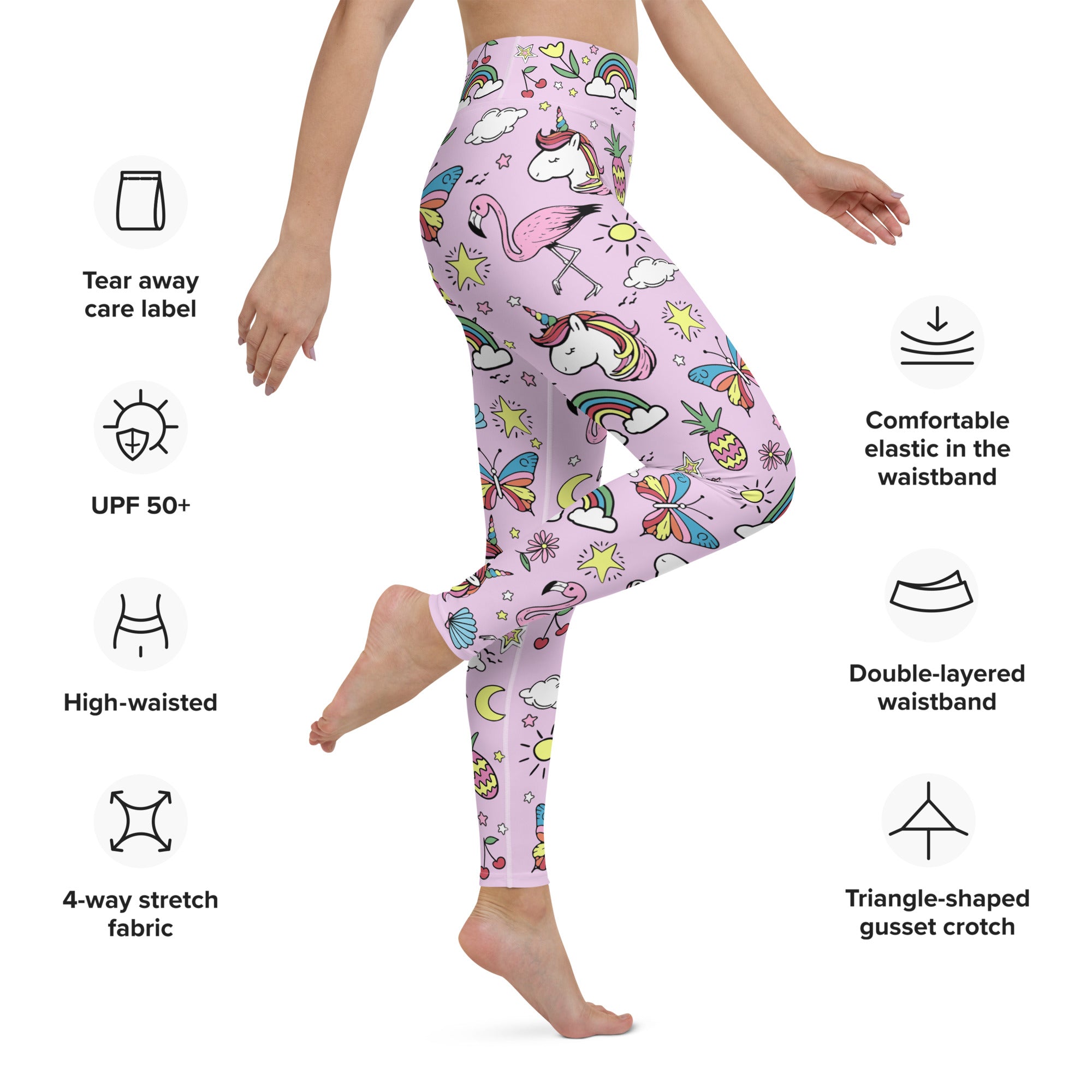 Unicorn Print Yoga Leggings