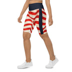 USA Flag Biker Shorts