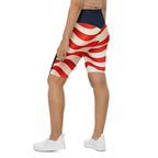 USA Flag Biker Shorts