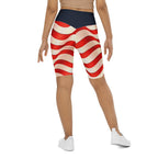 USA Flag Biker Shorts