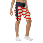 USA Flag Biker Shorts