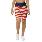 USA Flag Biker Shorts