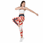 USA Flag Leggings With Pockets