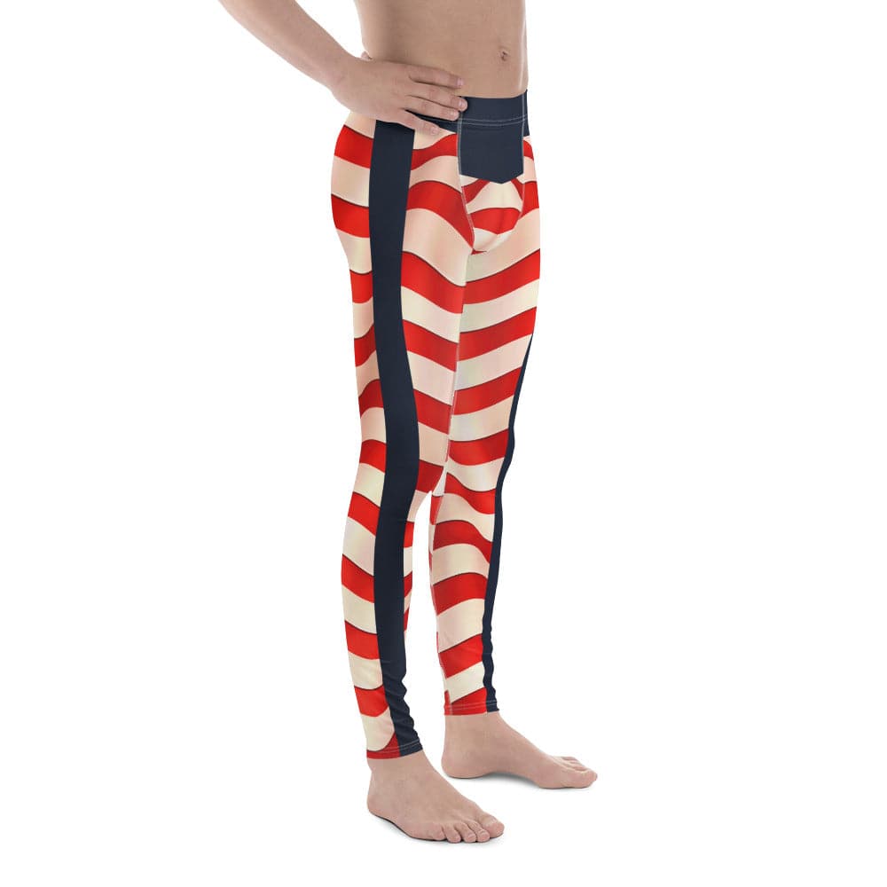 USA Flag Men's Leggings