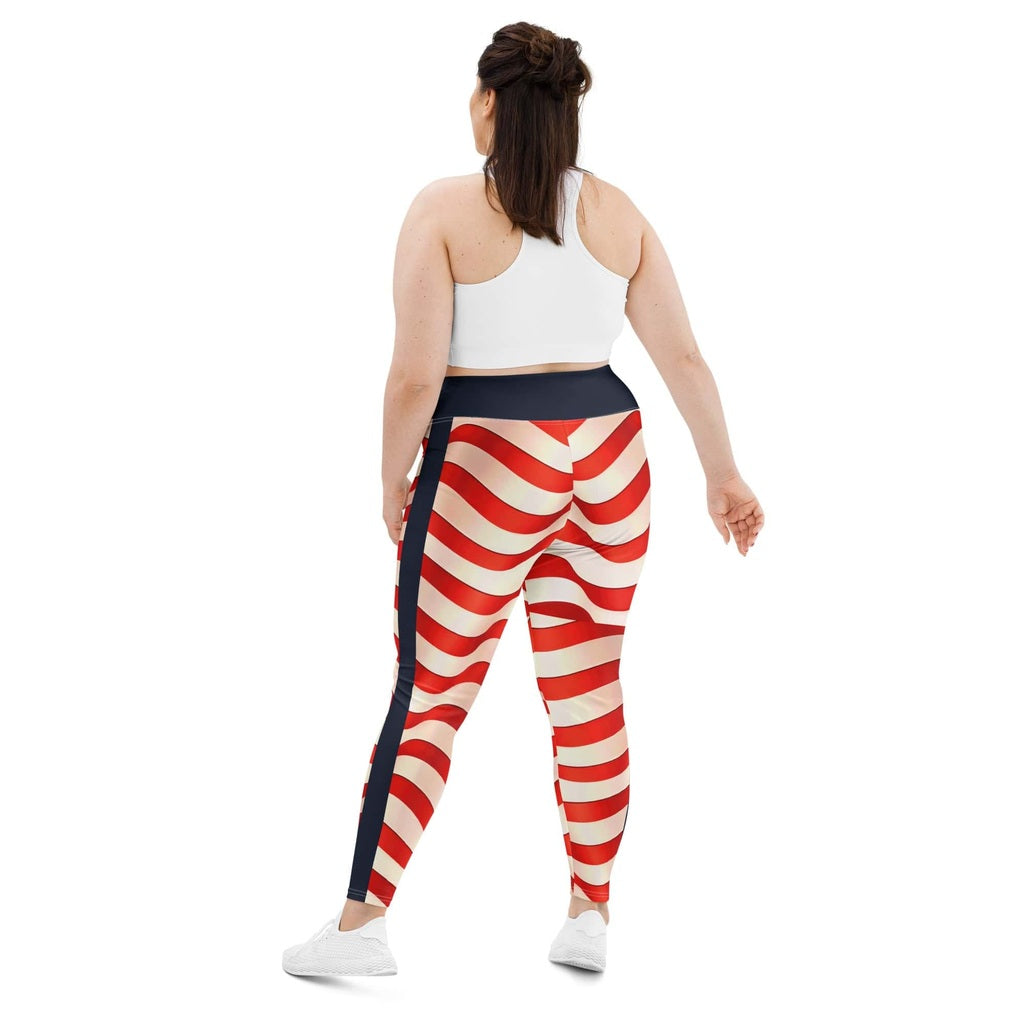 USA Flag Plus Size Leggings