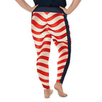 USA Flag Plus Size Leggings