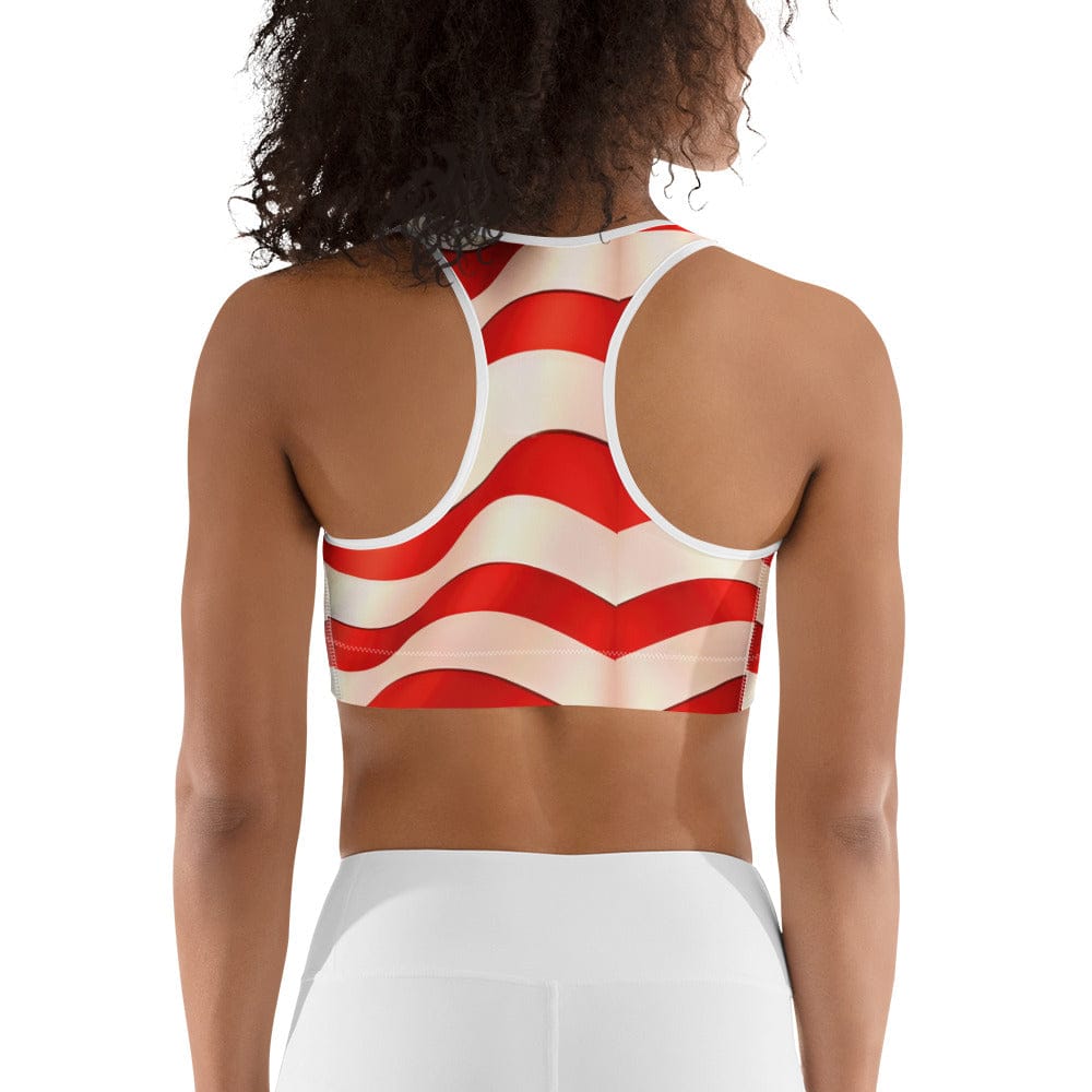 USA Flag Sports Bra