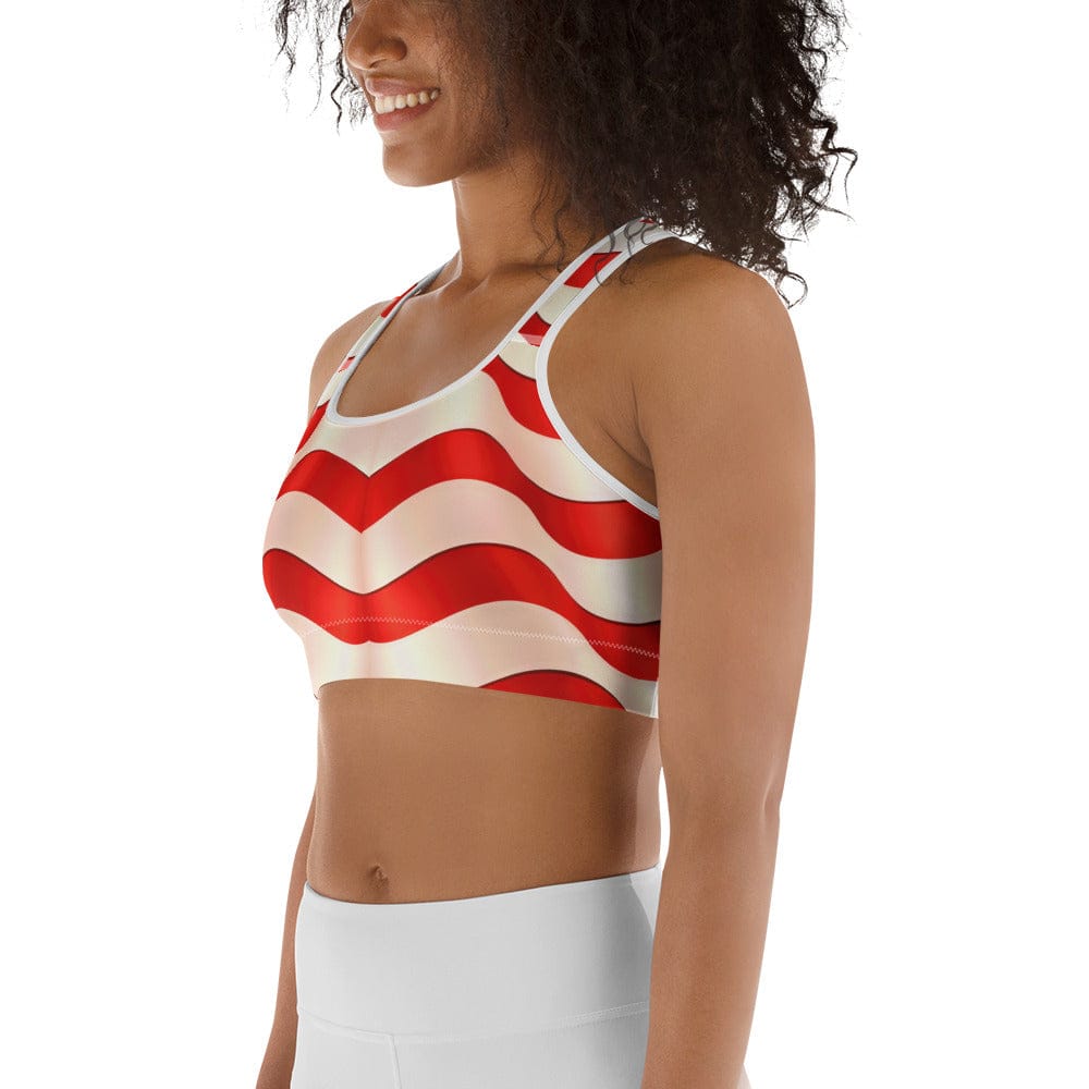 USA Flag Sports Bra