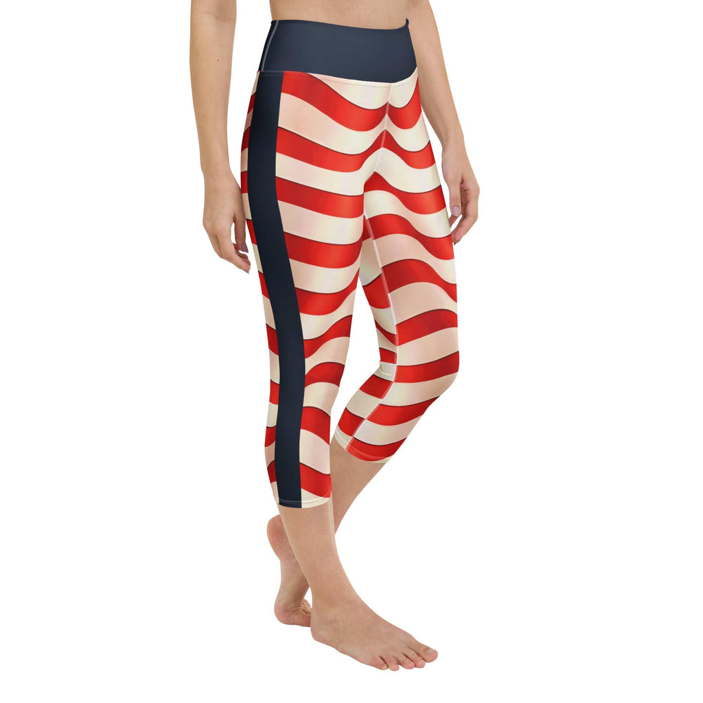 USA Flag Yoga Capris
