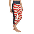 USA Flag Yoga Capris