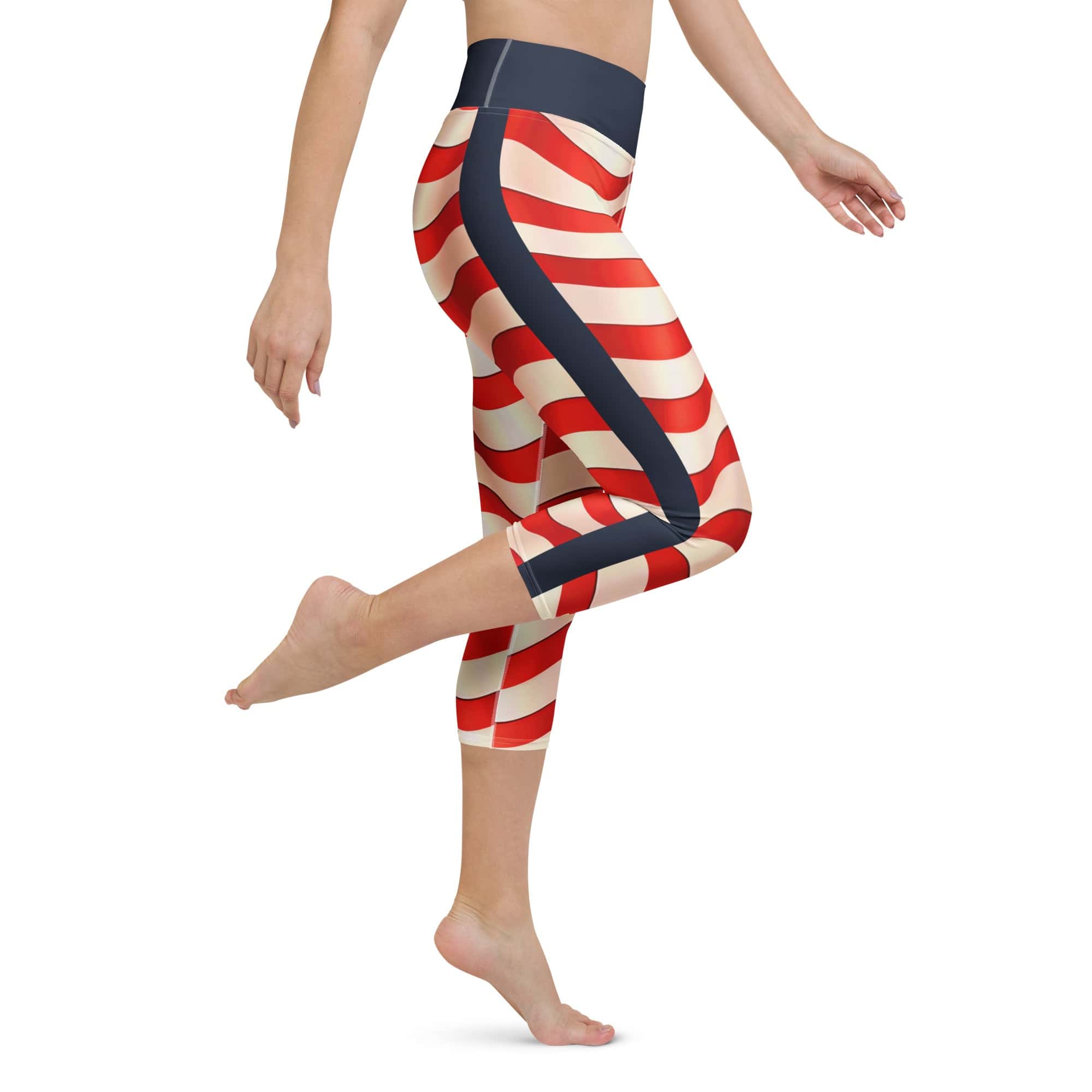 USA Flag Yoga Capris