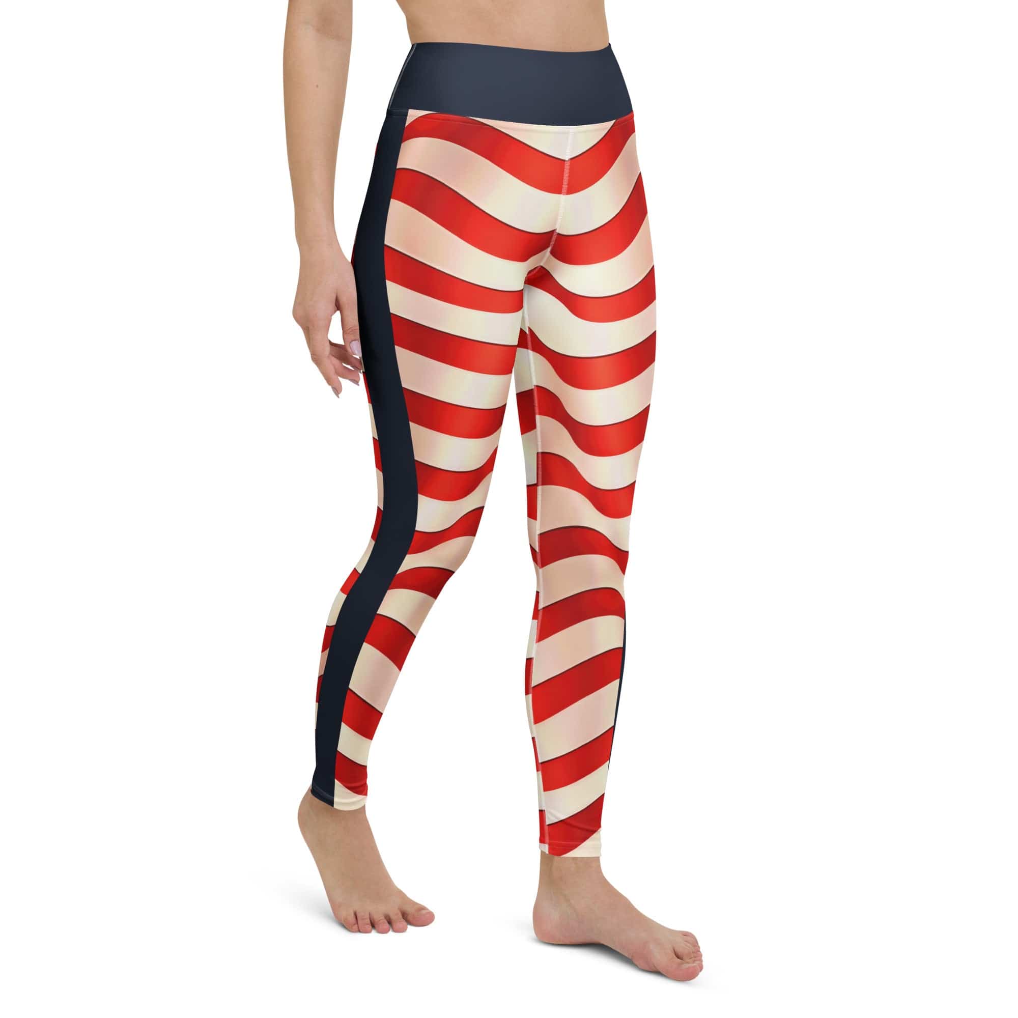 USA Flag Yoga Leggings