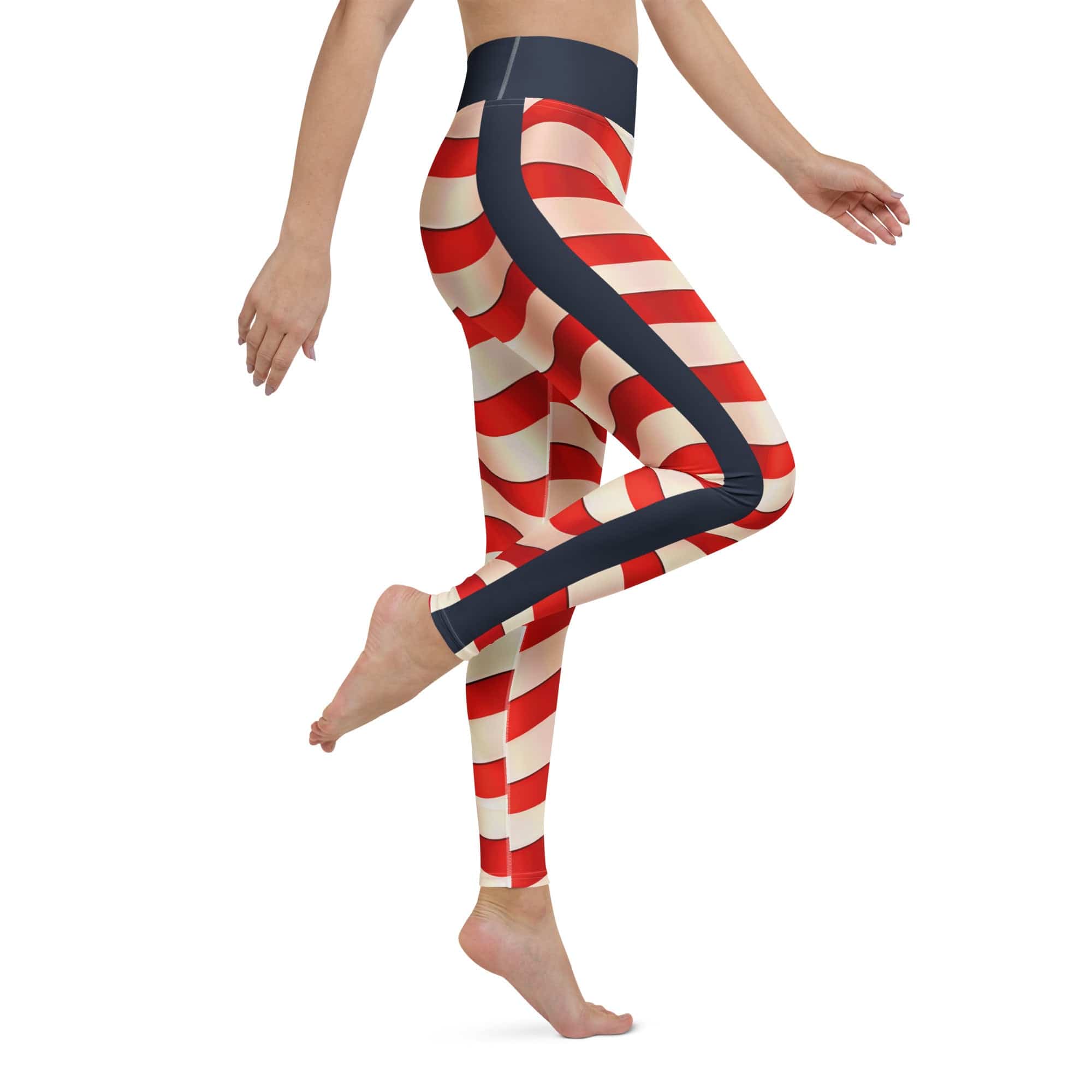 USA Flag Yoga Leggings