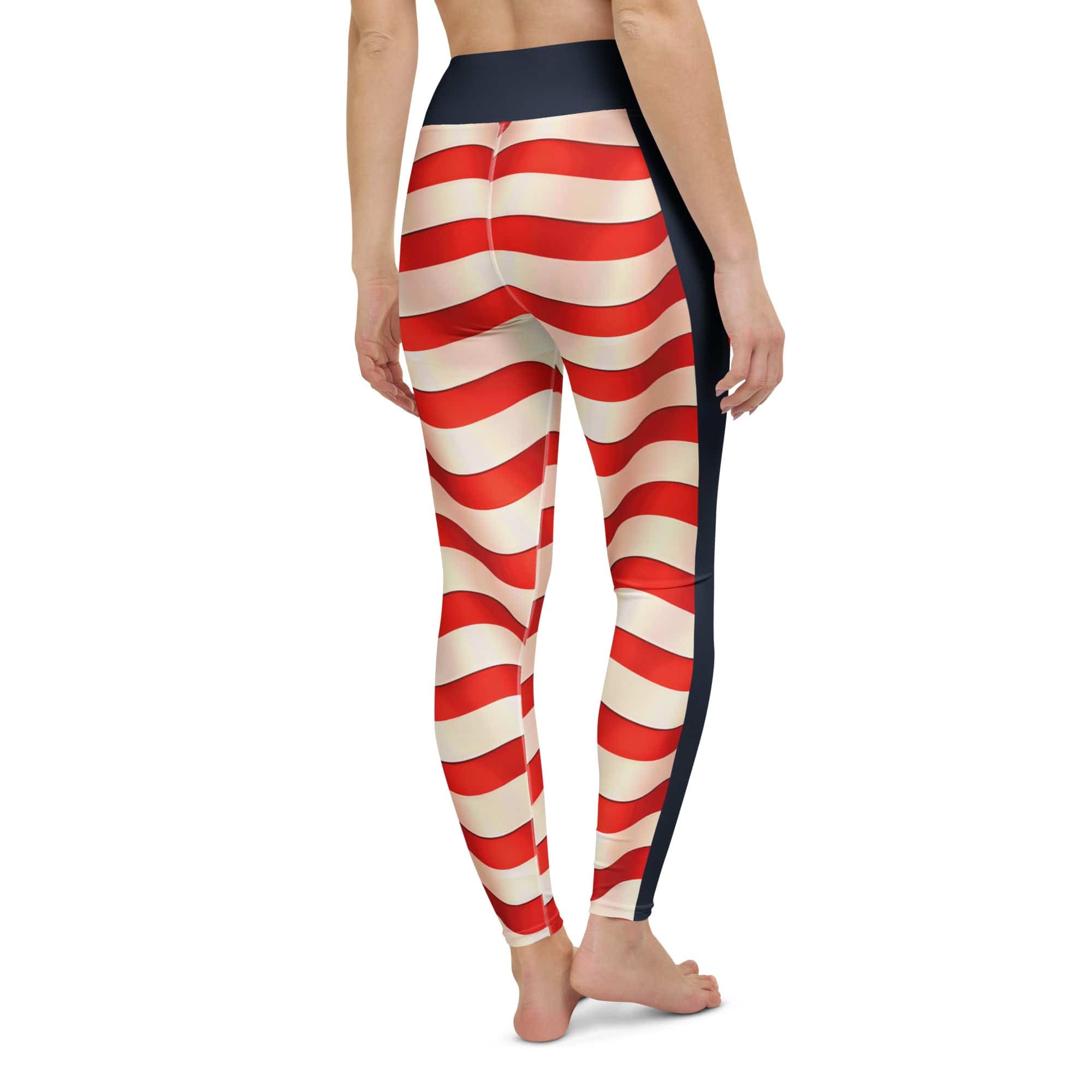 USA Flag Yoga Leggings
