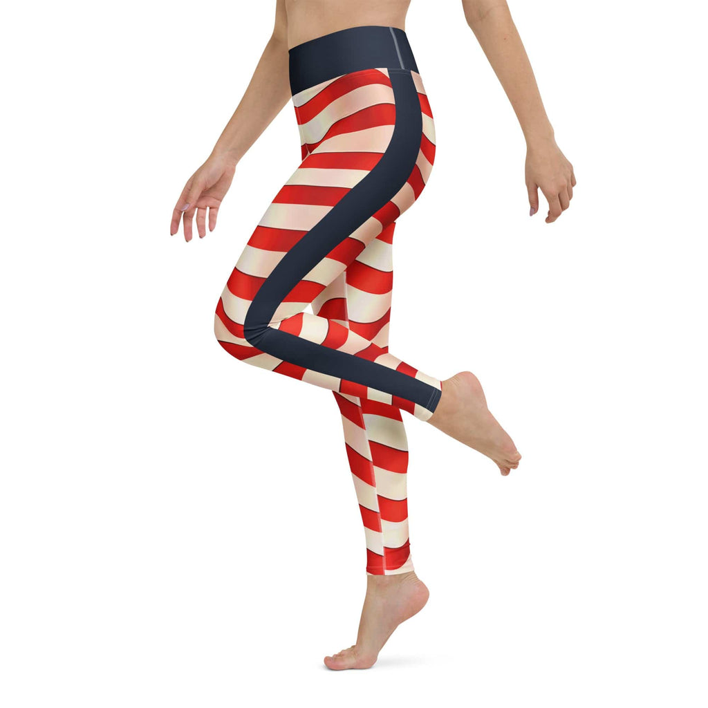 USA Flag Yoga Leggings