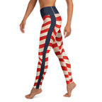 USA Flag Yoga Leggings