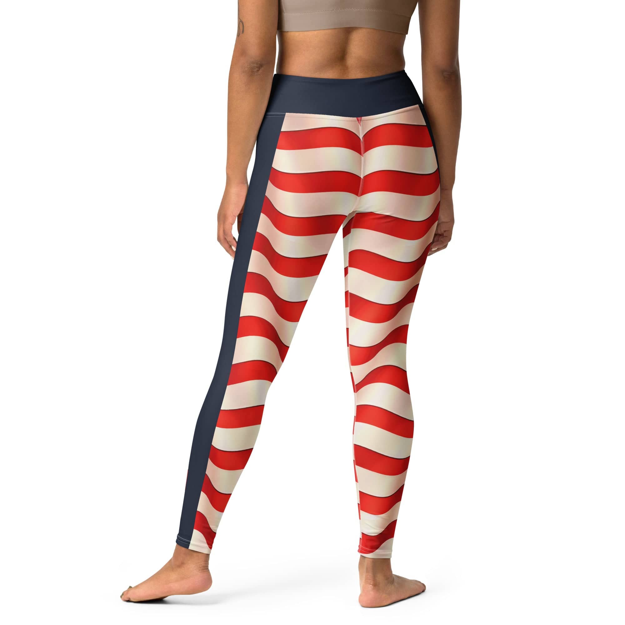 USA Flag Yoga Leggings
