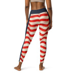 USA Flag Yoga Leggings